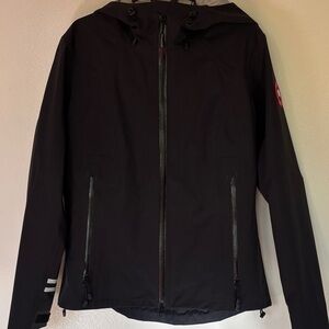 Authentic Canada Goose Black Hooded Raincoat